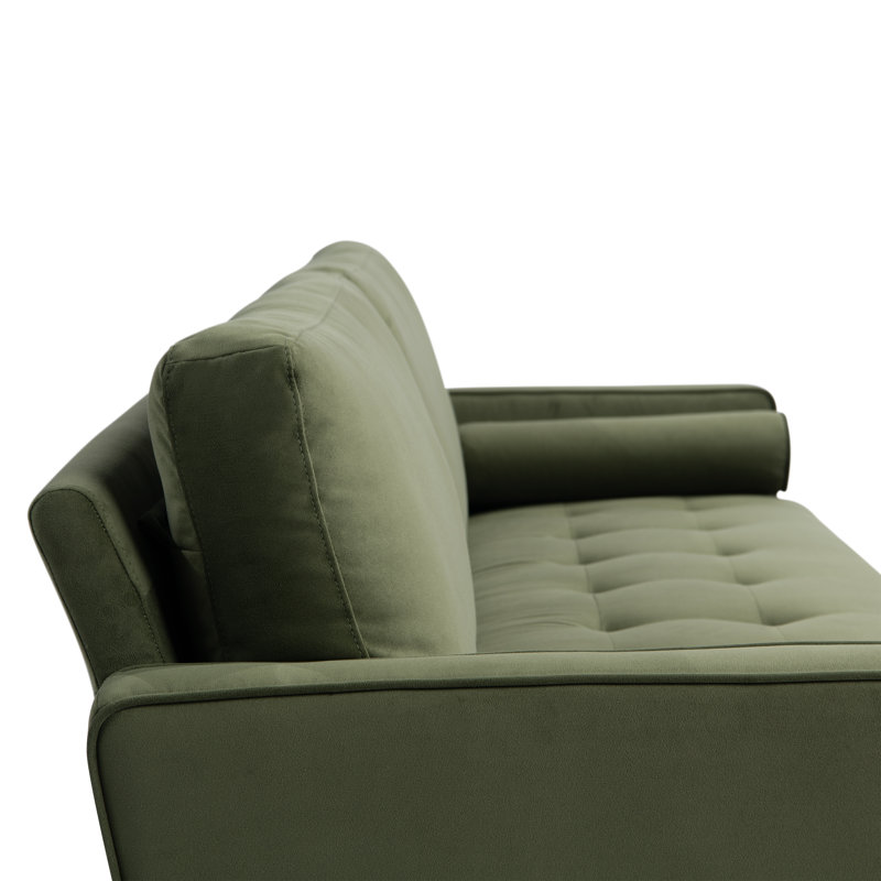 Mercury Row® Garren 75.6'' Square Arm Tufted Sofa & Reviews | Wayfair